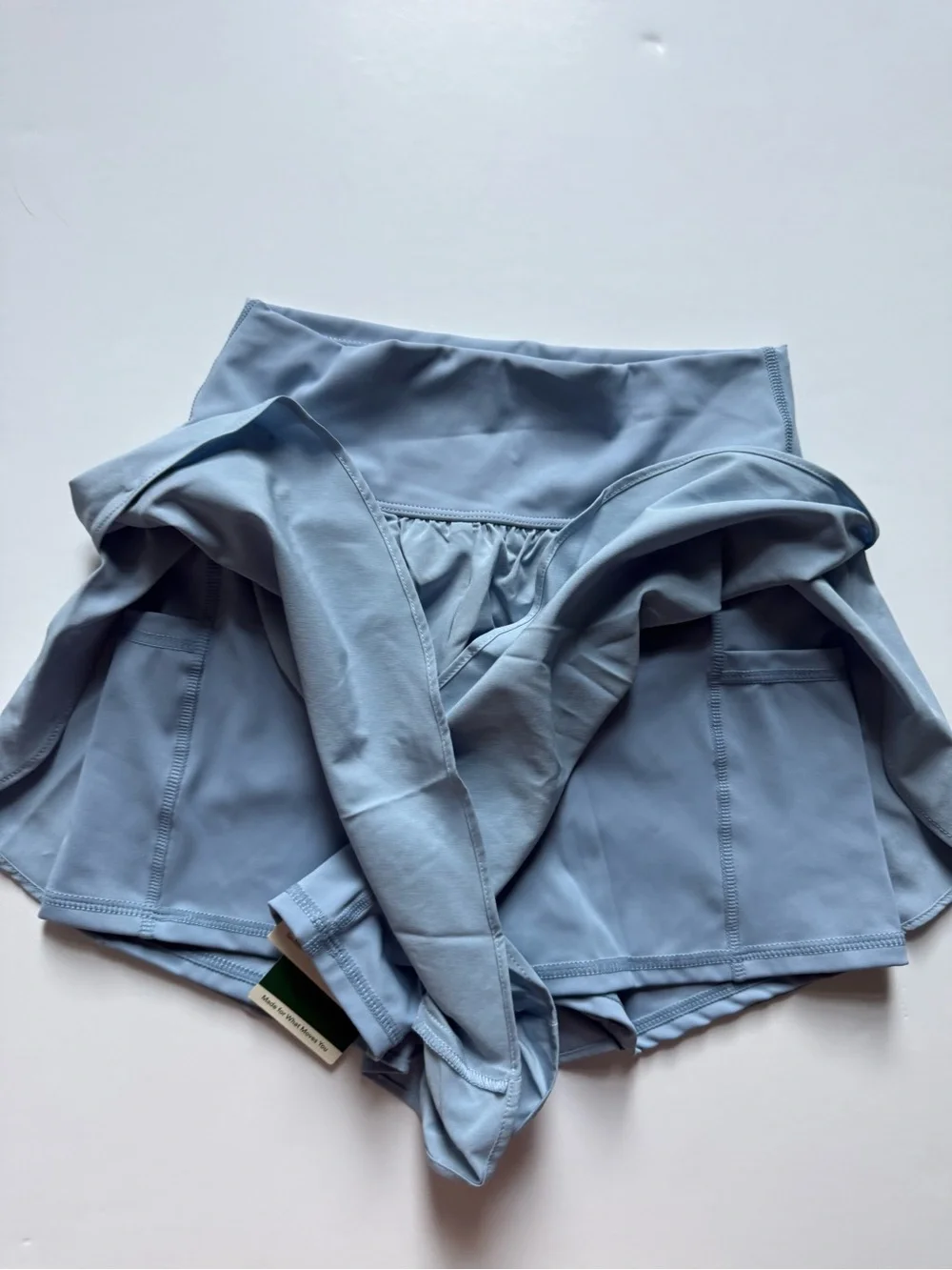 HALARA high waisted tummy control crossover hem 2-in-1 Shorts XS NWT